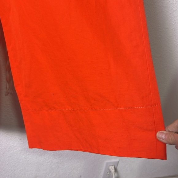 Kate Spade Coral Slub Cotton Culotte with Bow Accent Size 14 NWOT - Picture 4 of 12